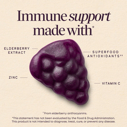Nature's Way Kids Sambucus dietary supplement for children showing ingredient label details