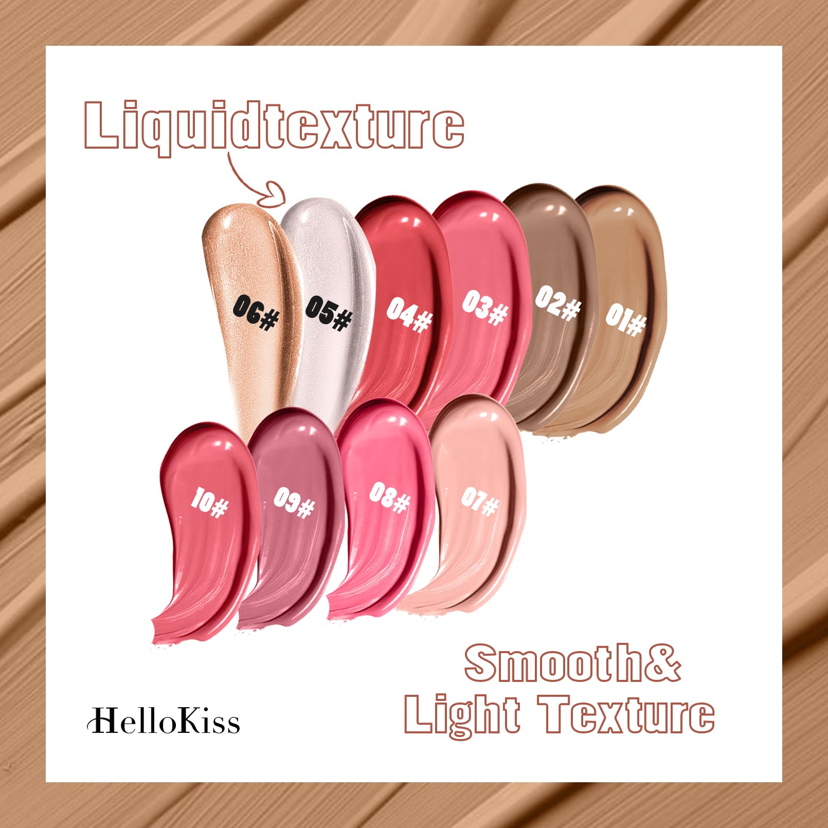 HOUSN QIC liquid contour stick in 01 Light Beige shade being blended out with a makeup brush