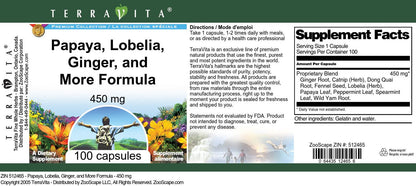 Side view of Terravita digestive supplement bottle