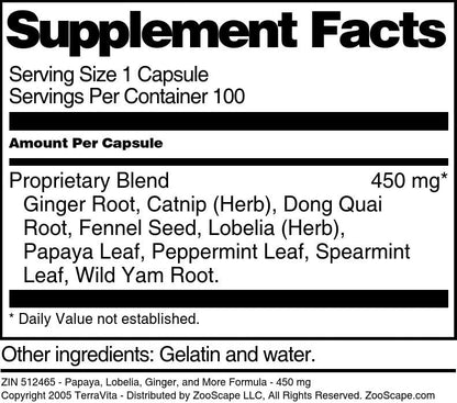 Capsule close up of Terravita herbal dietary supplement