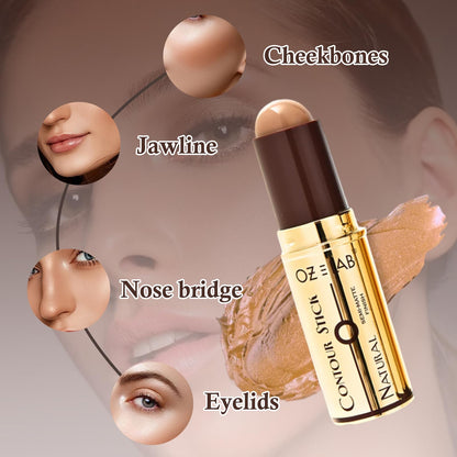Multi use makeup stick being applied as a cream eyeshadow base