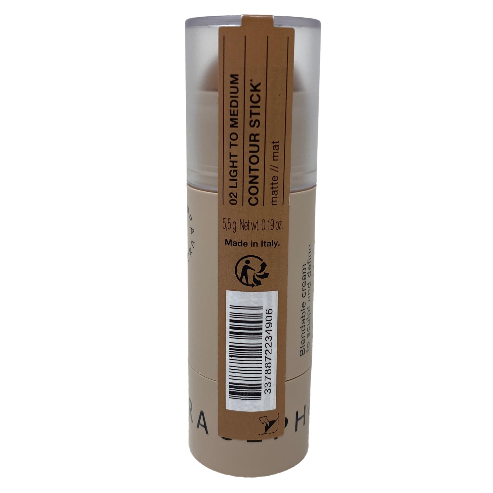 SEPHORA COLLECTION matte cream-to-powder contouring stick shade 02 open tube showing product texture