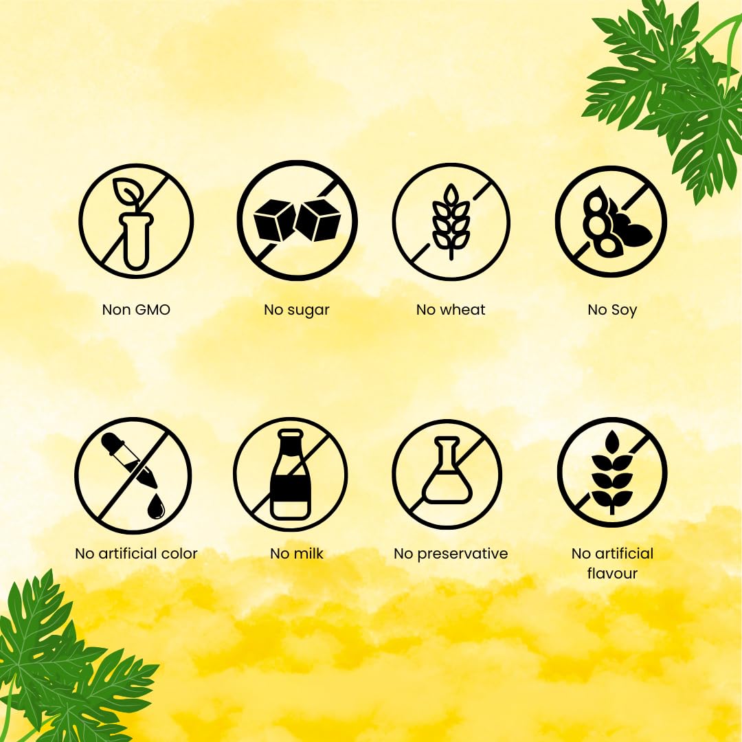 Back view of Setnutra 500mg papaya leaf supplement bottle