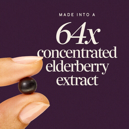 Nature's Way Sambucus Elderberry Gummies texture and berry shape