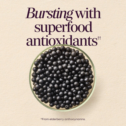 Nature's Way Sambucus Elderberry Gummies packaging details