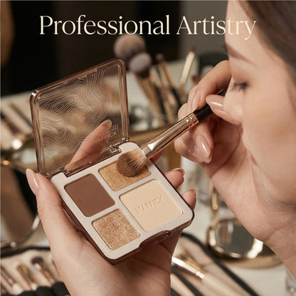 Veecci four in one makeup palette packaging showcasing authentic imported skincare ingredients