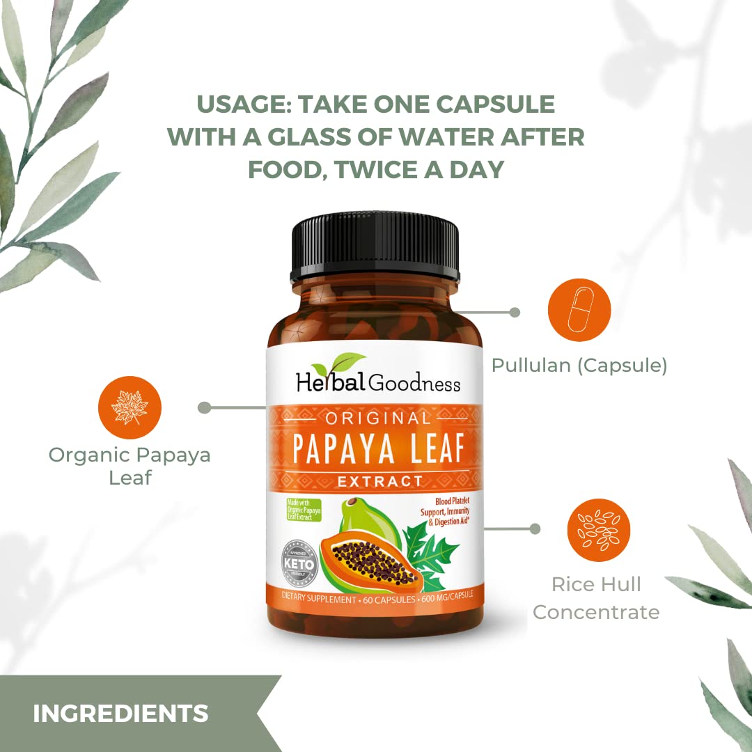 Informational image displaying 10X potency label on Herbal Goodness bottle
