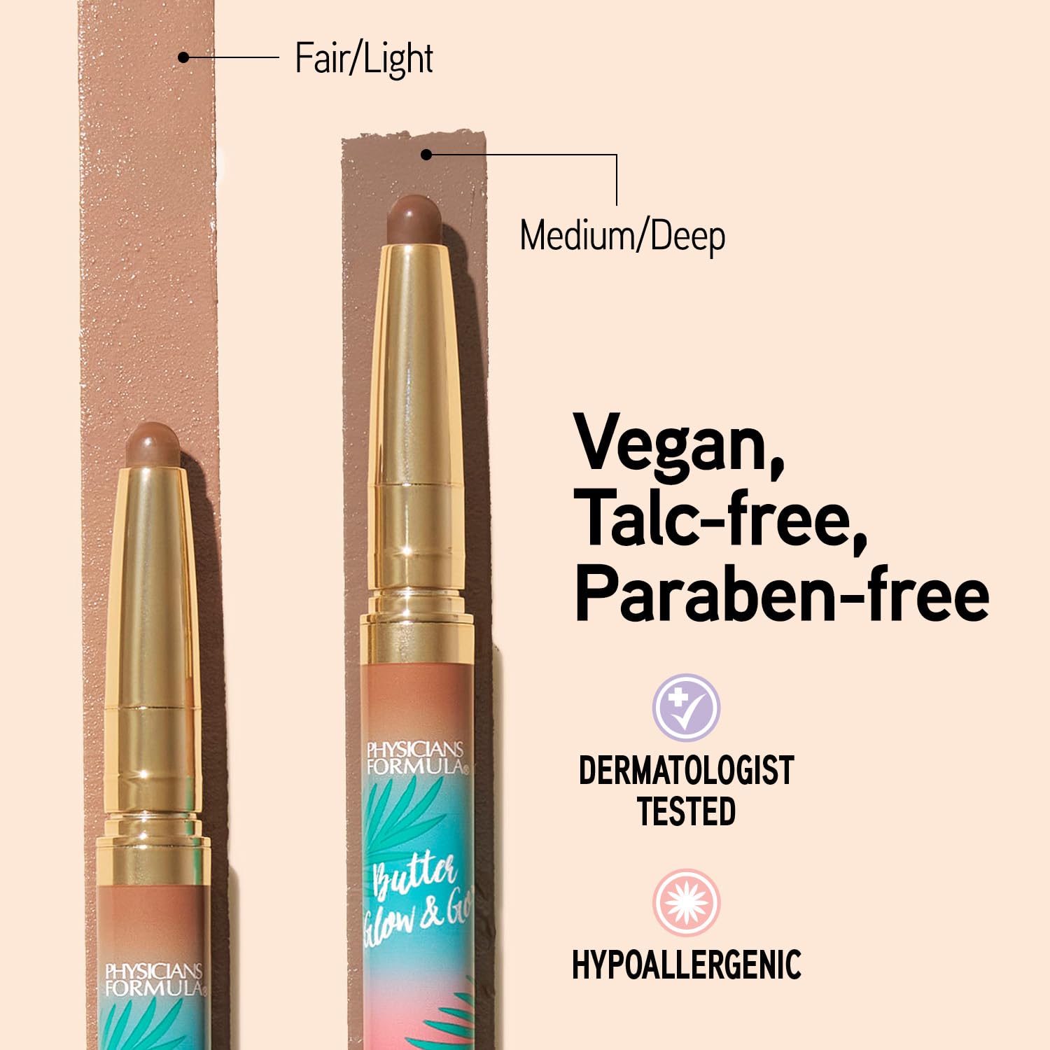 Physicians Formula Butter Glow multiuse sculpting makeup stick close up image.