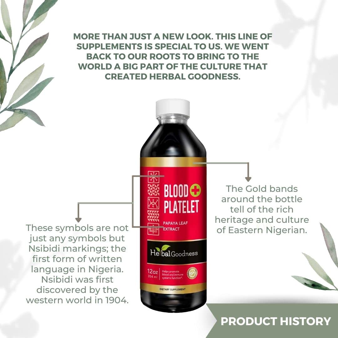 Herbal Goodness 20x strength papaya leaf extract bottle