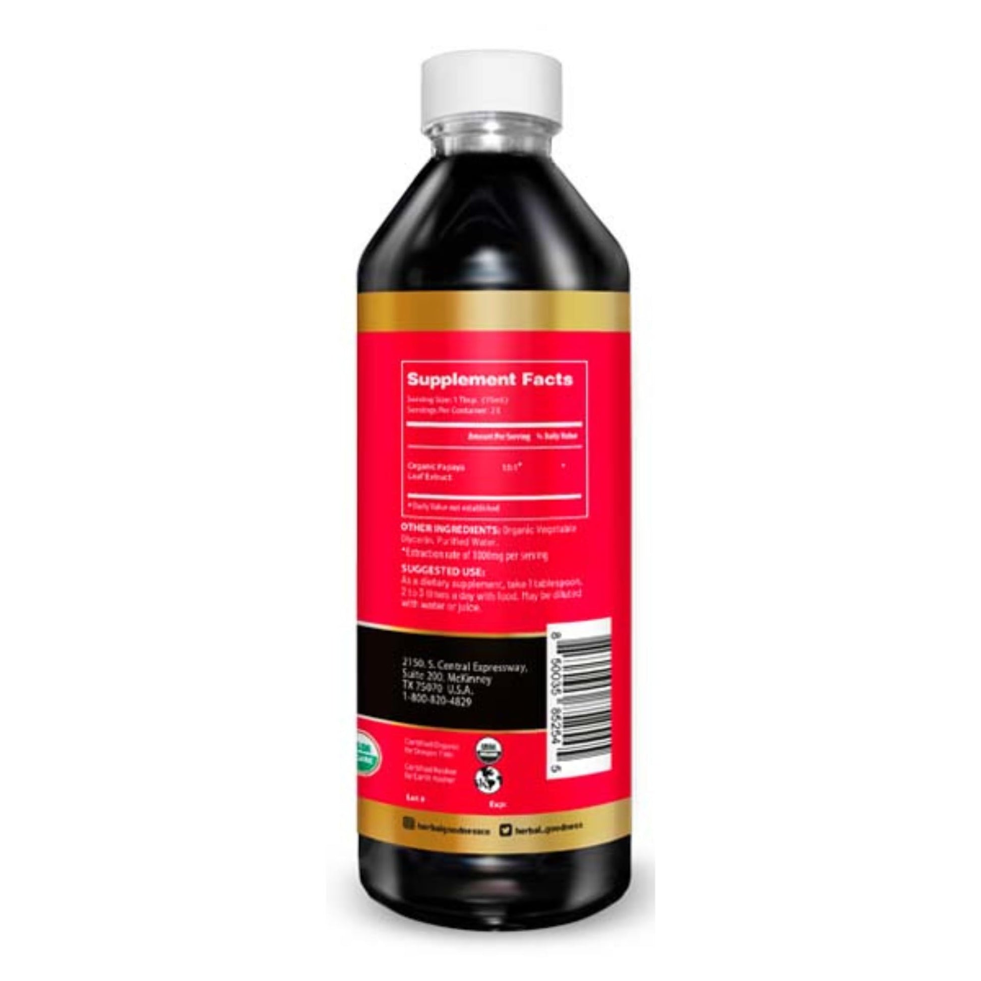 Authentic USA imported Herbal Goodness papaya liquid supplement