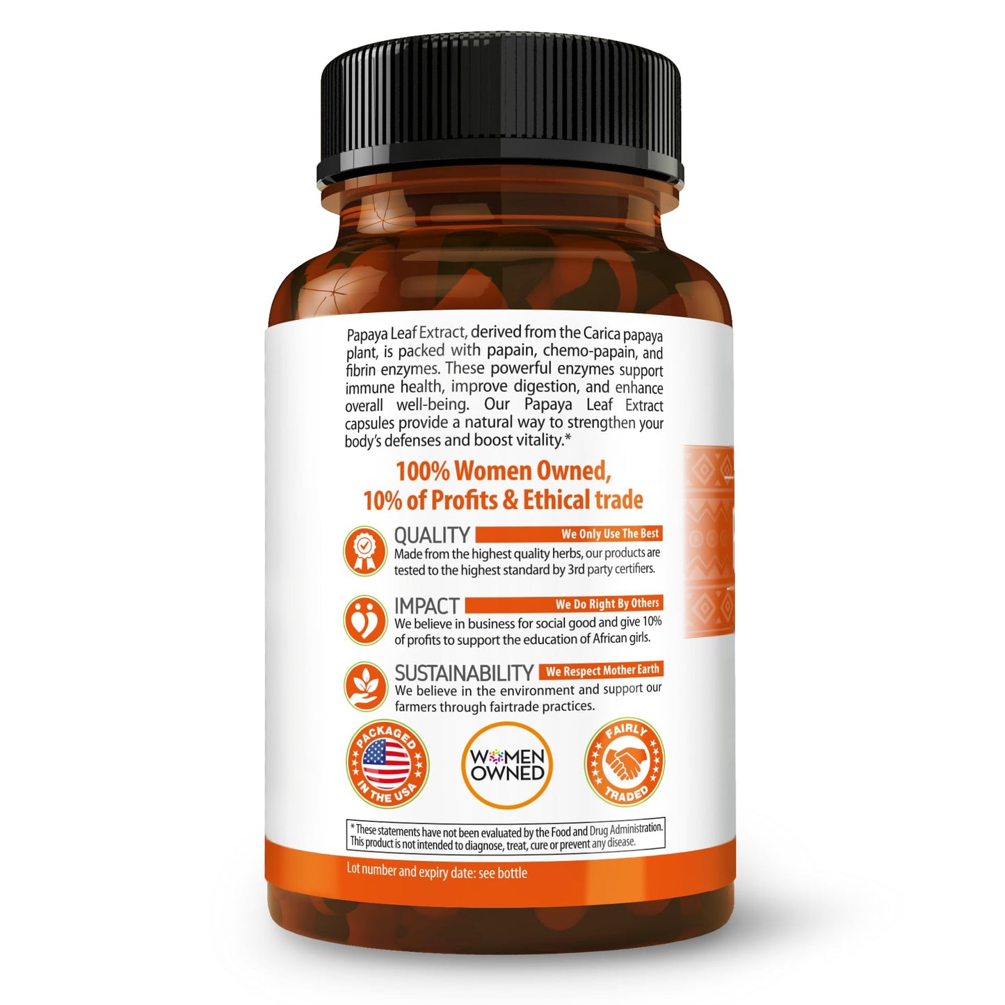 Herbal Goodness 600mg veggie capsule supplement label