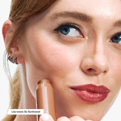 Clinique oil-free cream contour stick being twisted up for application