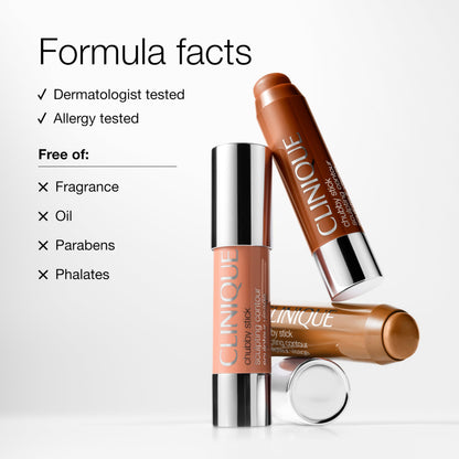 Side profile of Clinique travel-friendly matte finish face sculptor stick
