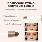 Okerker liquid contour stick built in blending brush close up