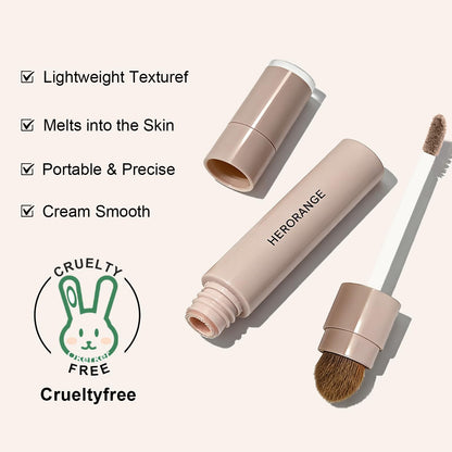 Okerker liquid contour stick displaying the tapered precision applicator tip for detailed nose shadowing.