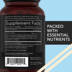 California Basics fiber supplement bottle with vegan label