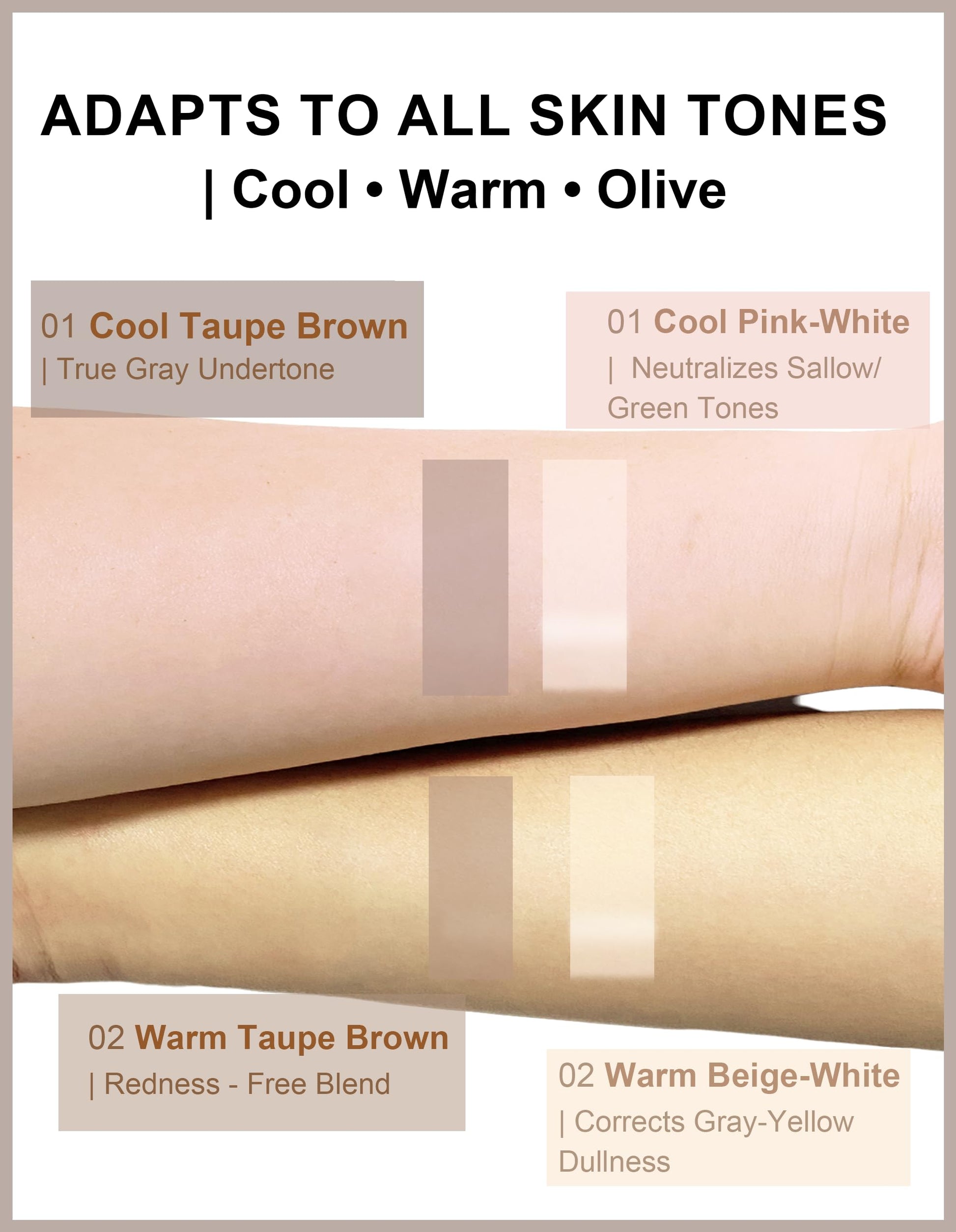 Side view of the Okerker cool toned cream bronzer packaging highlighting the vegan and cruelty-free symbols.