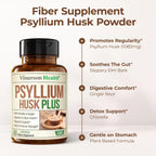 Side view of Vimerson Health psyllium husk digestive supplement