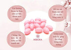Hebora female hormone support capsules showing full packaging layout and product authenticity seals