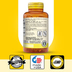 Mason Natural Evening Primrose Oil cold pressed seed extract packaging highlighting USA manufacturing details.