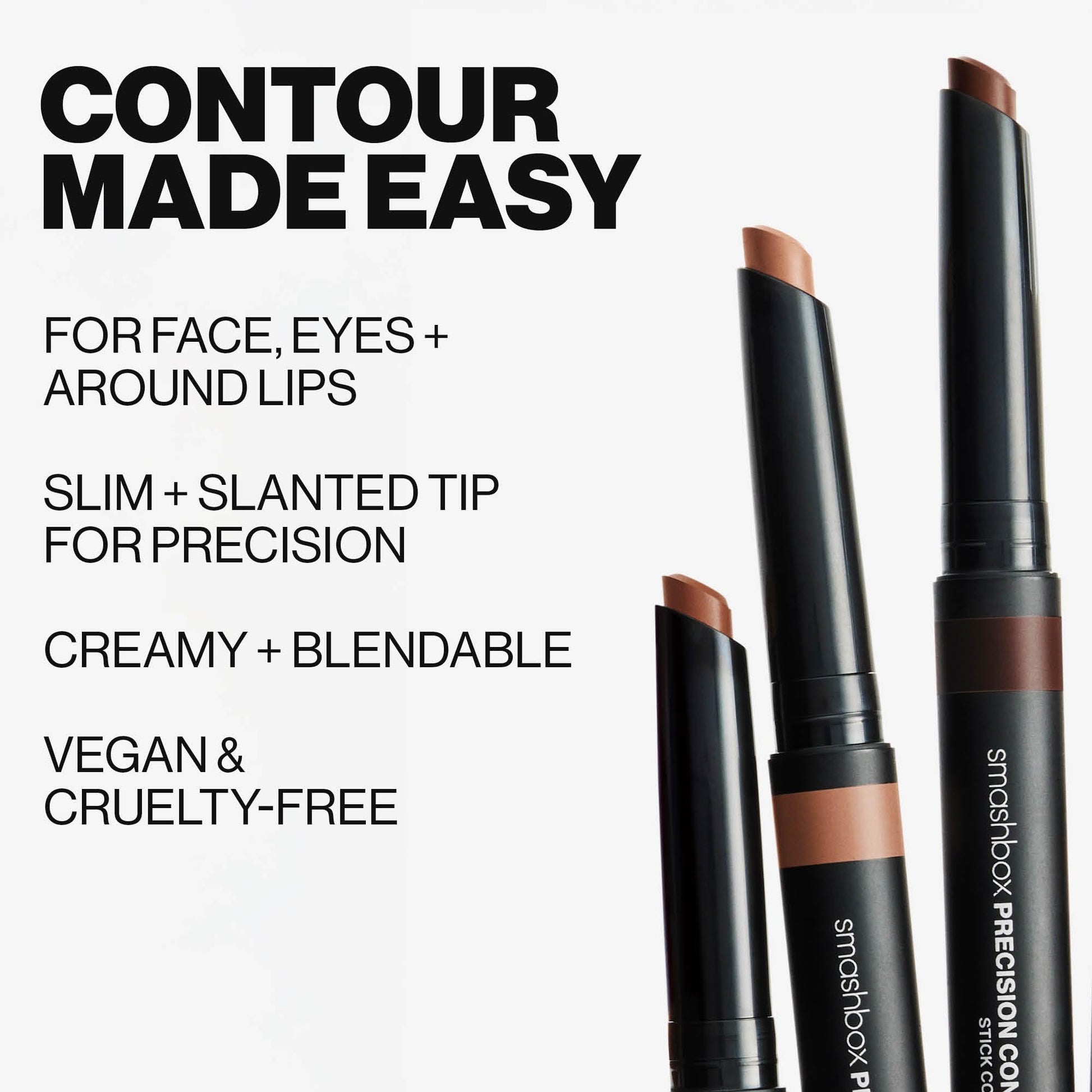 Authentic Smashbox imported cream contour stick packaging details