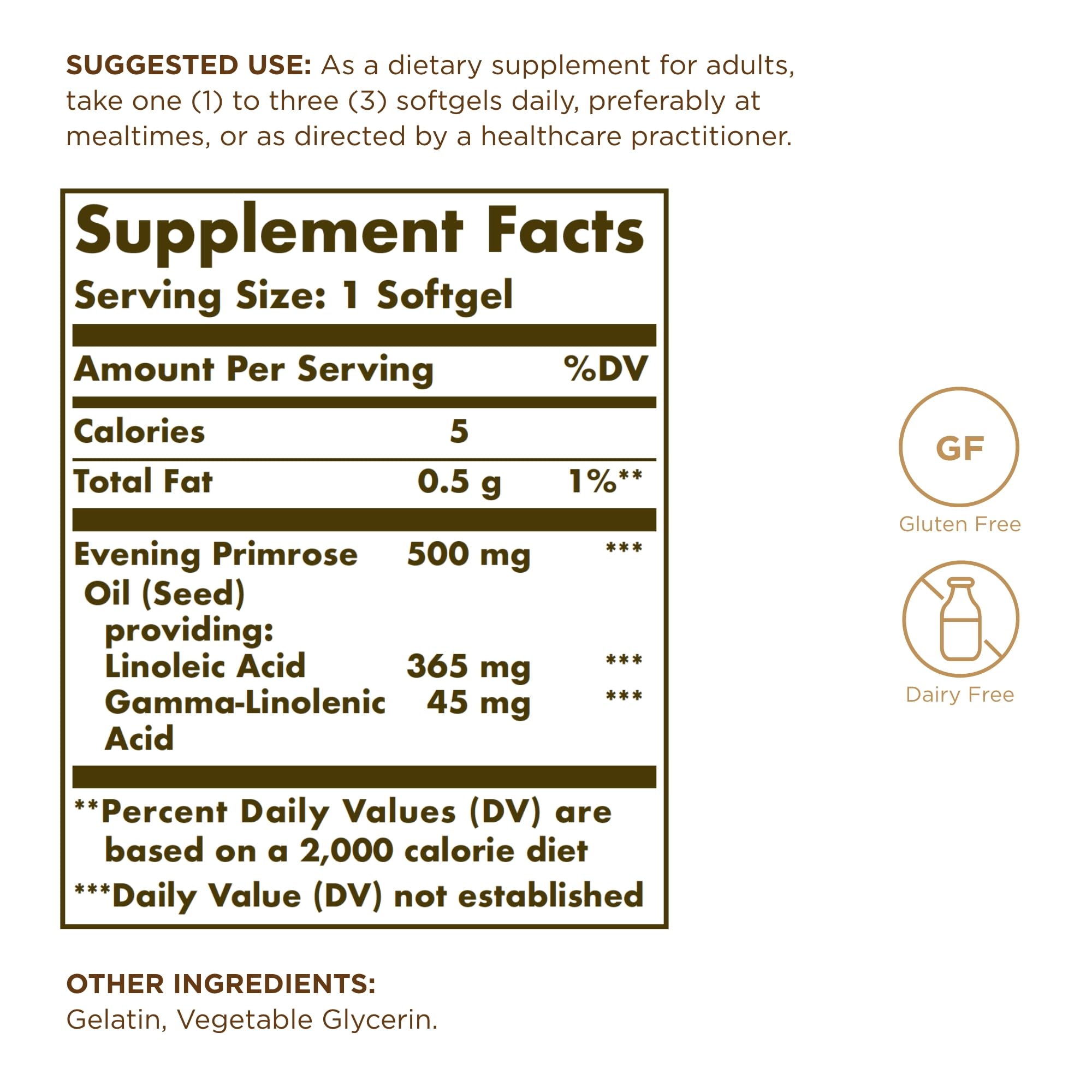 Authentic imported Solgar evening primrose oil two pack 360 softgels dietary supplement.