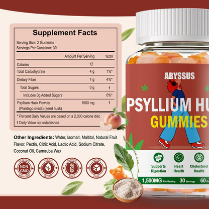 Close up of sugar free psyllium husk gummy texture