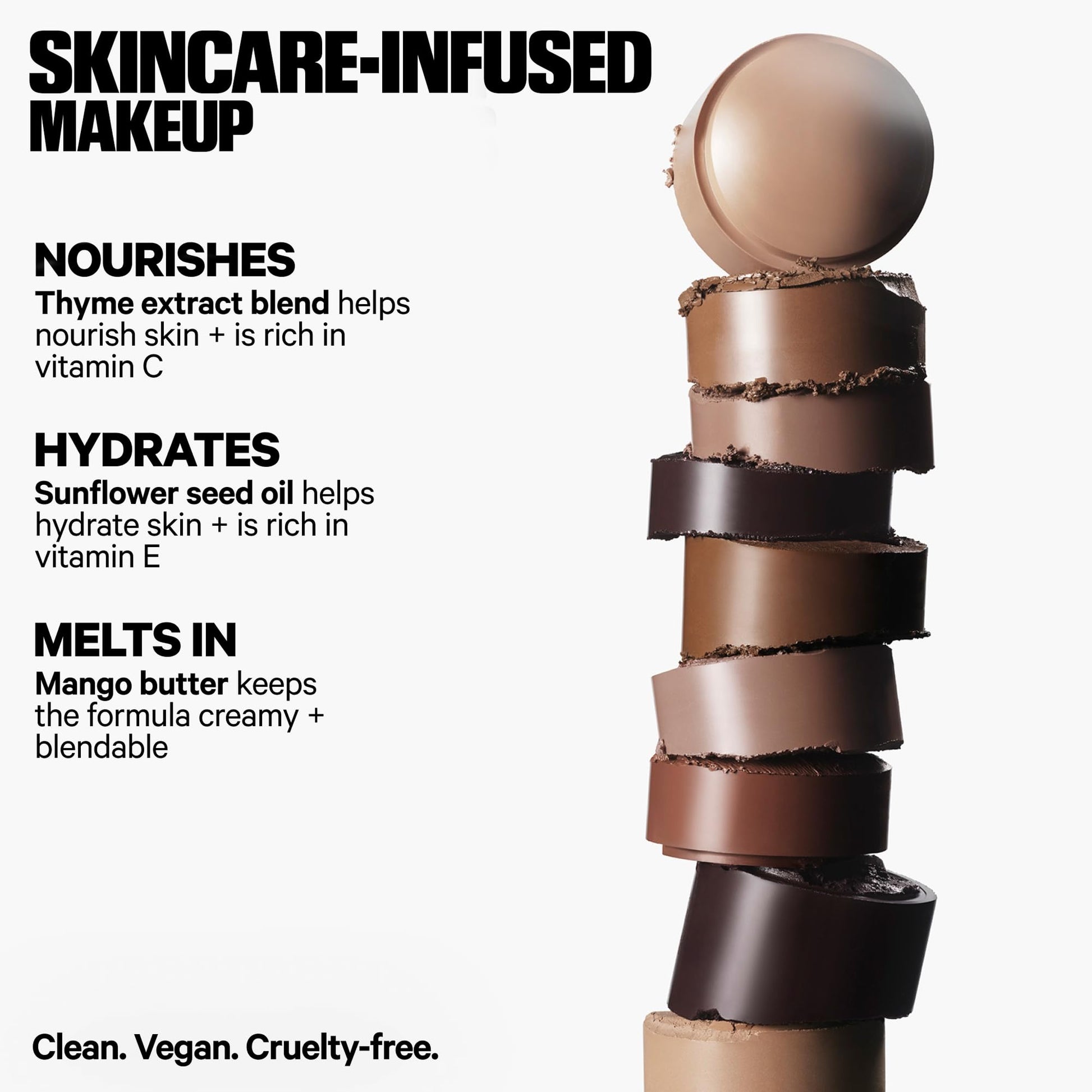Texture swatch of Milk Makeup matte contour stick showing cool toned shadow payoff