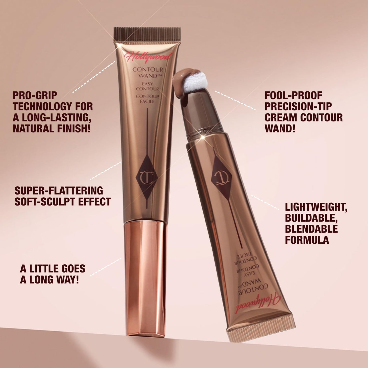 Sponge tip application demonstration on facial contours for a defined look