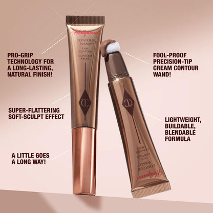 Sponge tip application demonstration on facial contours for a defined look