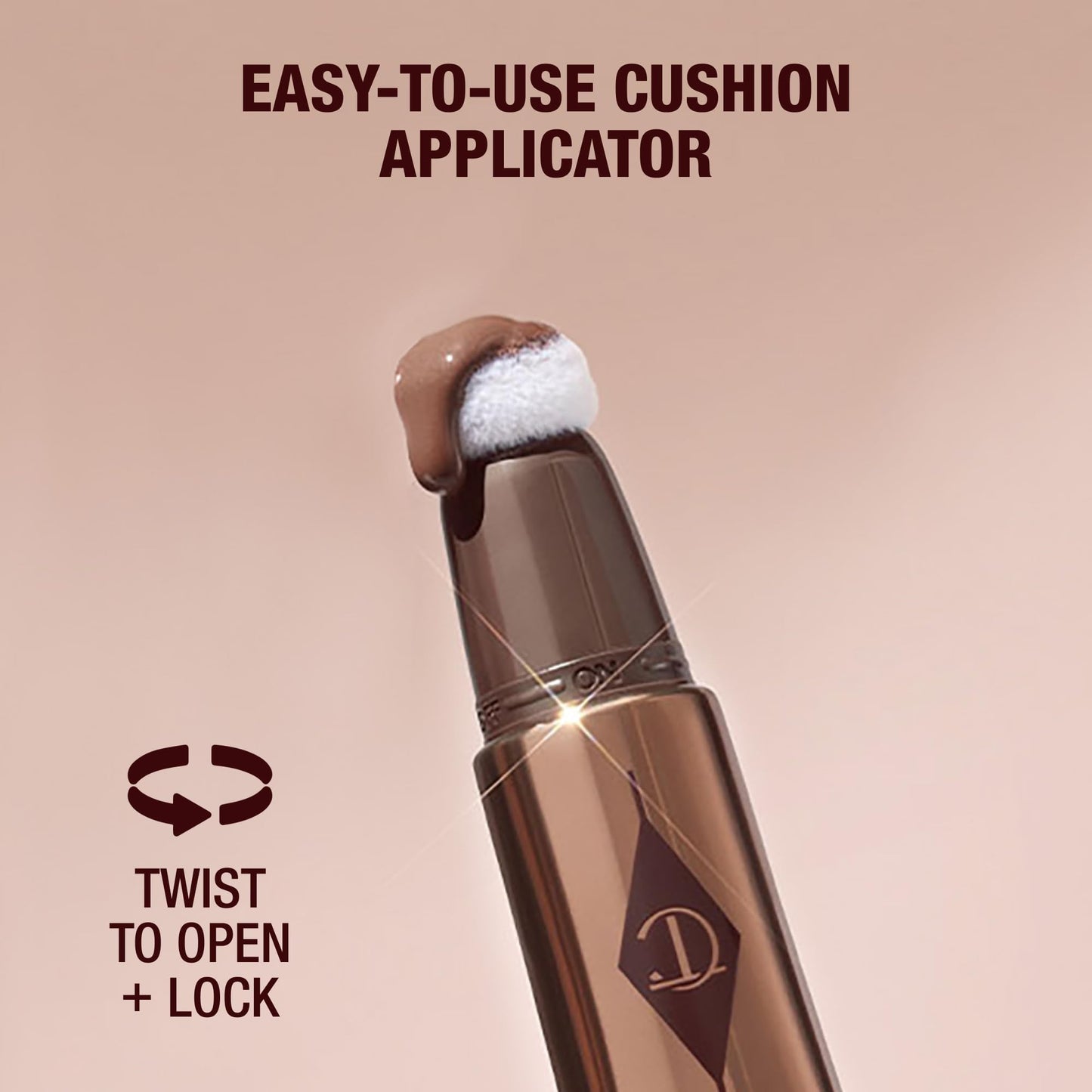 Back label view of imported liquid makeup highlighting official ingredients list