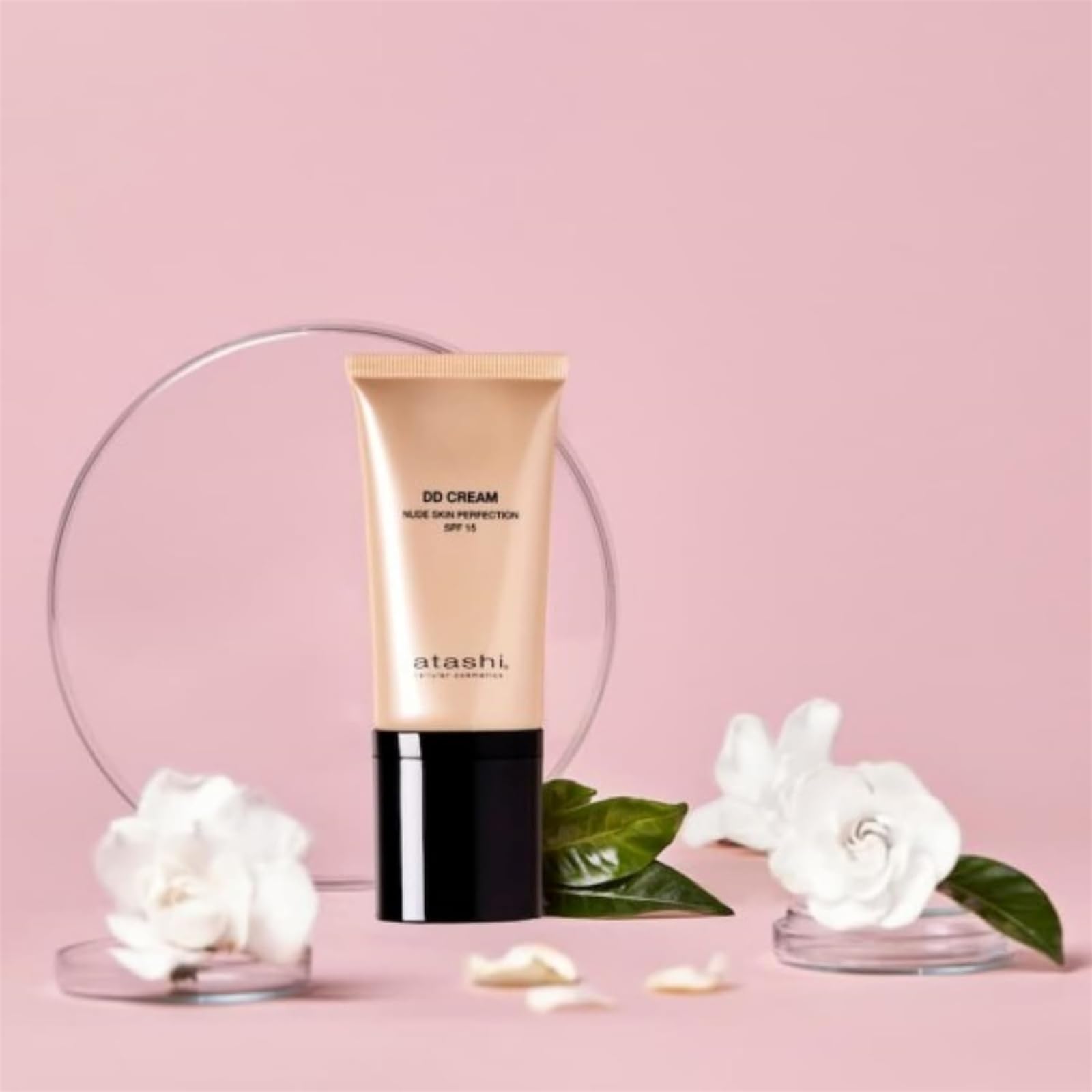 Atashi daily defense cream packaging detailing SPF15 sun protection and retinol ingredients
