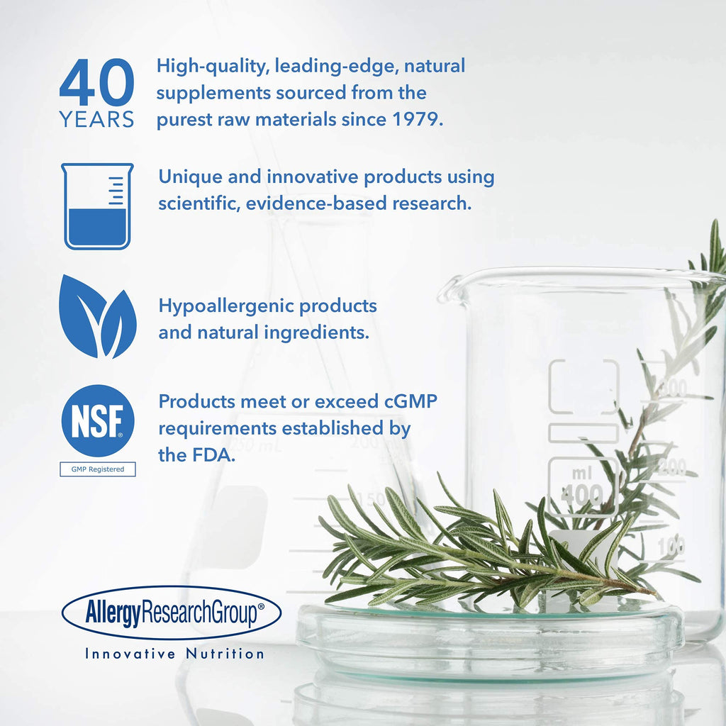 Allergy Research Group evening primrose oil 500mg softgels product packaging indicating 45mg gamma linolenic acid content