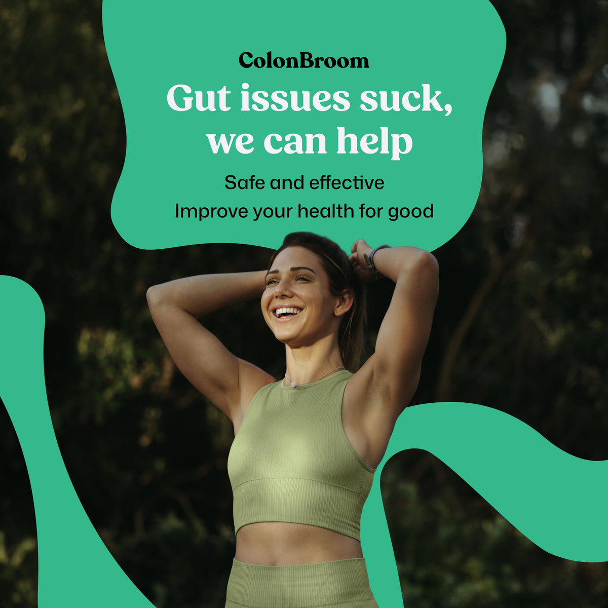 ColonBroom digestive health supplement nutrition label