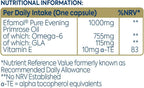 Efamol high strength premium Rigel seed evening primrose oil clear capsules side profile