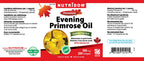 Nutridom Premium Evening Primrose Oil two hundred softgels container displaying Canadian manufacturing details.