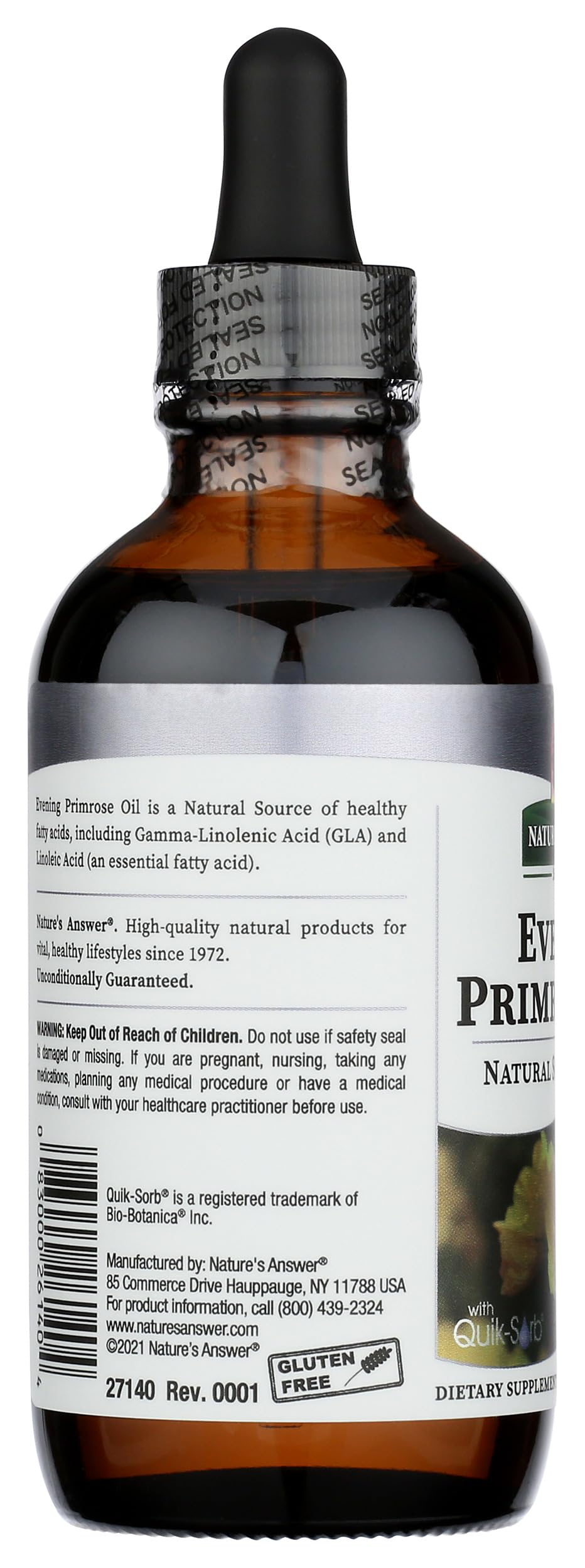 Authentic Nature's Answer evening primrose oil for skin and hormonal support