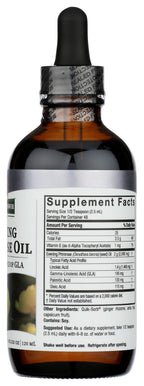 Nature's Answer alcohol free liquid evening primrose oil product packaging side view