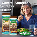 Organic ingredients list on NuSyllium psyllium husk container