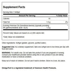 Swanson OmegaTru Evening Primrose Oil supplement facts and ingredient label details