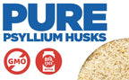 Side view of Yerba Prima 340 gram psyllium husk jar
