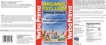Close up of Yerba Prima whole psyllium husks texture
