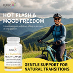 RUNICA non GMO gluten free hormone stabilization capsules close up view