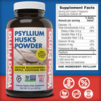 Yerba Prima Psyllium Husks Powder texture in a bowl