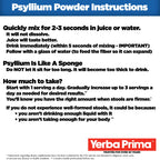 Close up of Yerba Prima 12 Ounce dietary supplement label