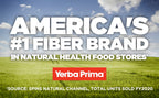Yerba Prima Psyllium Husks supplement bottle with water glass