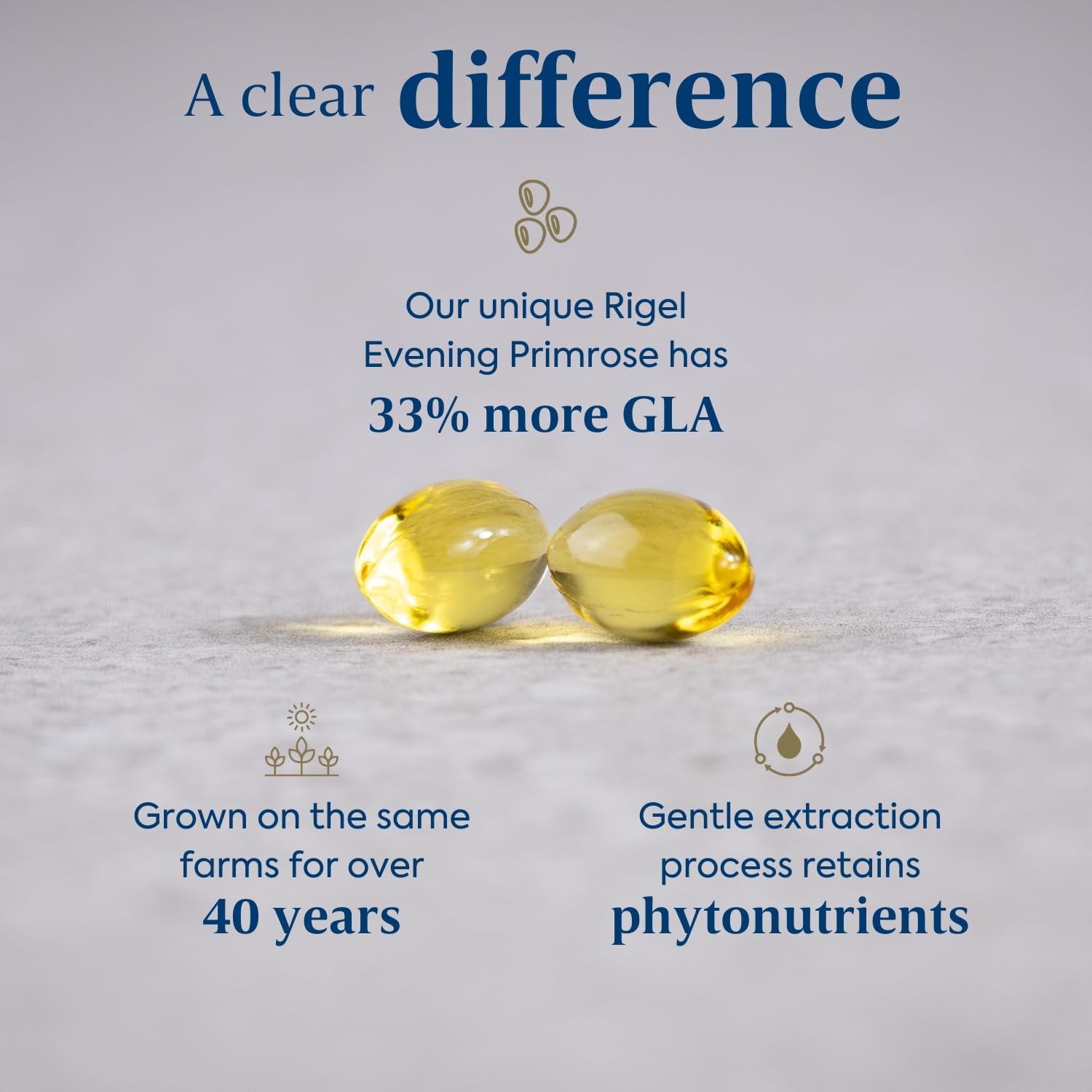 Efamol high strength omega six supplement packaging displaying vitamin e enrichment details.