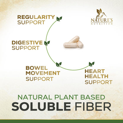 Non GMO gluten free psyllium husk capsules bottle