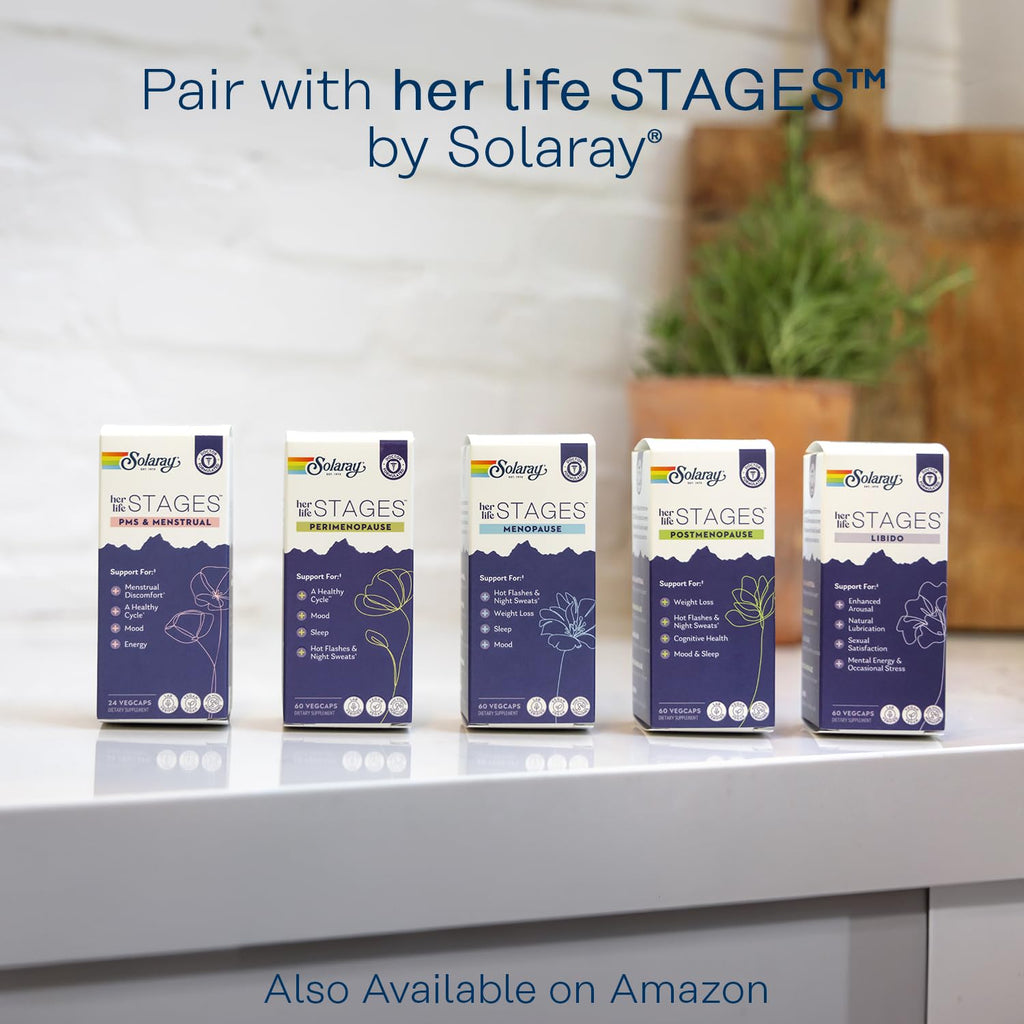 Eco friendly ocean plastic bottle of Solaray women hormonal balance supplement