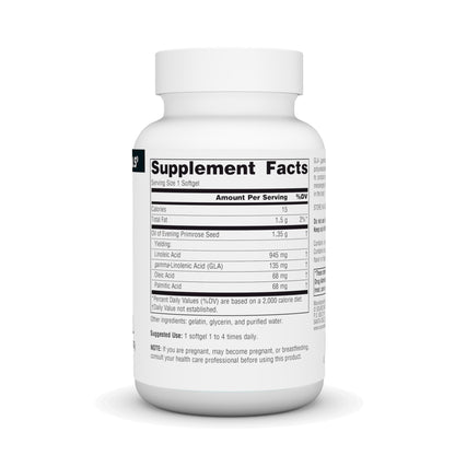 Source Naturals Evening Primrose Oil supplement nutritional facts and ingredients label
